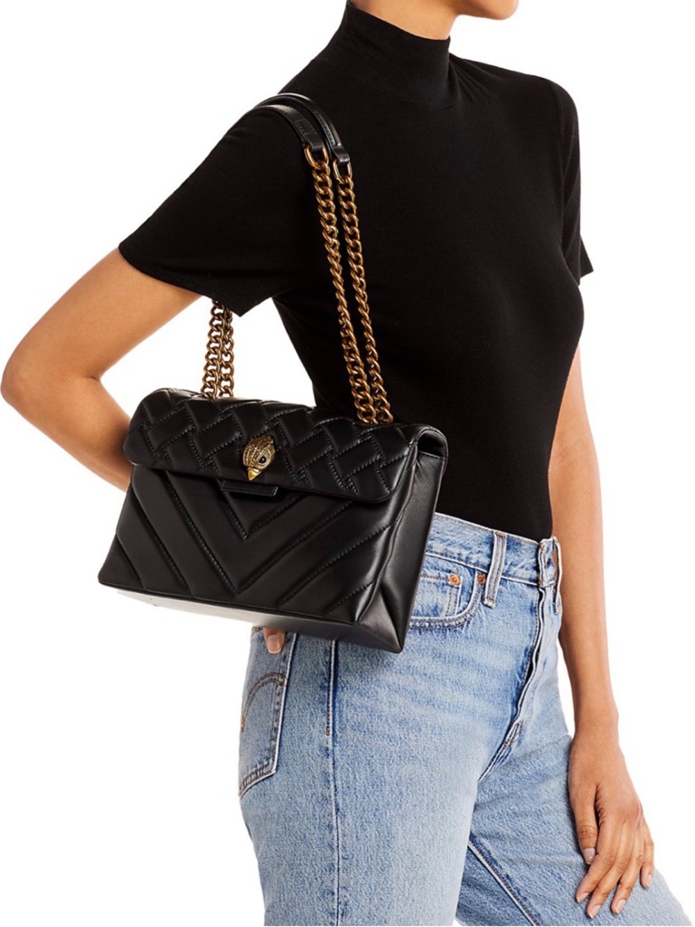 Kurt Geiger Kensington Leather Shoulder Bag